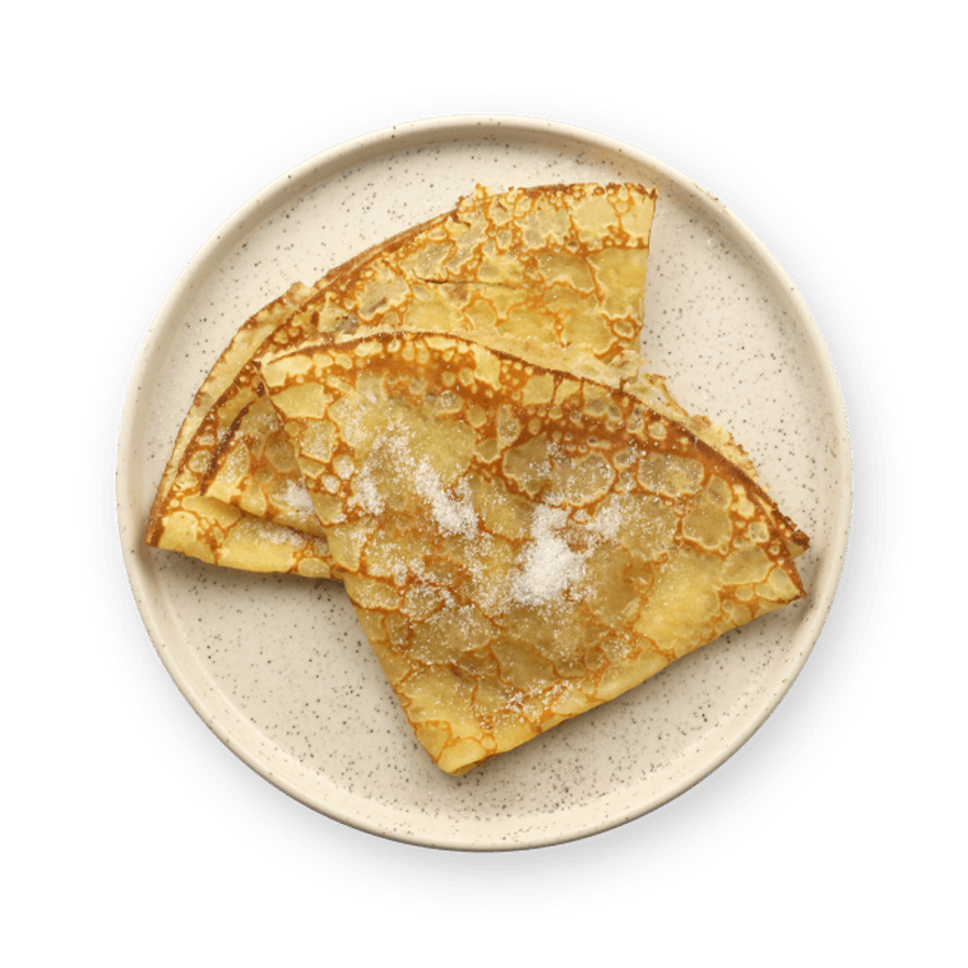 Jow - Recette : Crêpe beurre sucre express