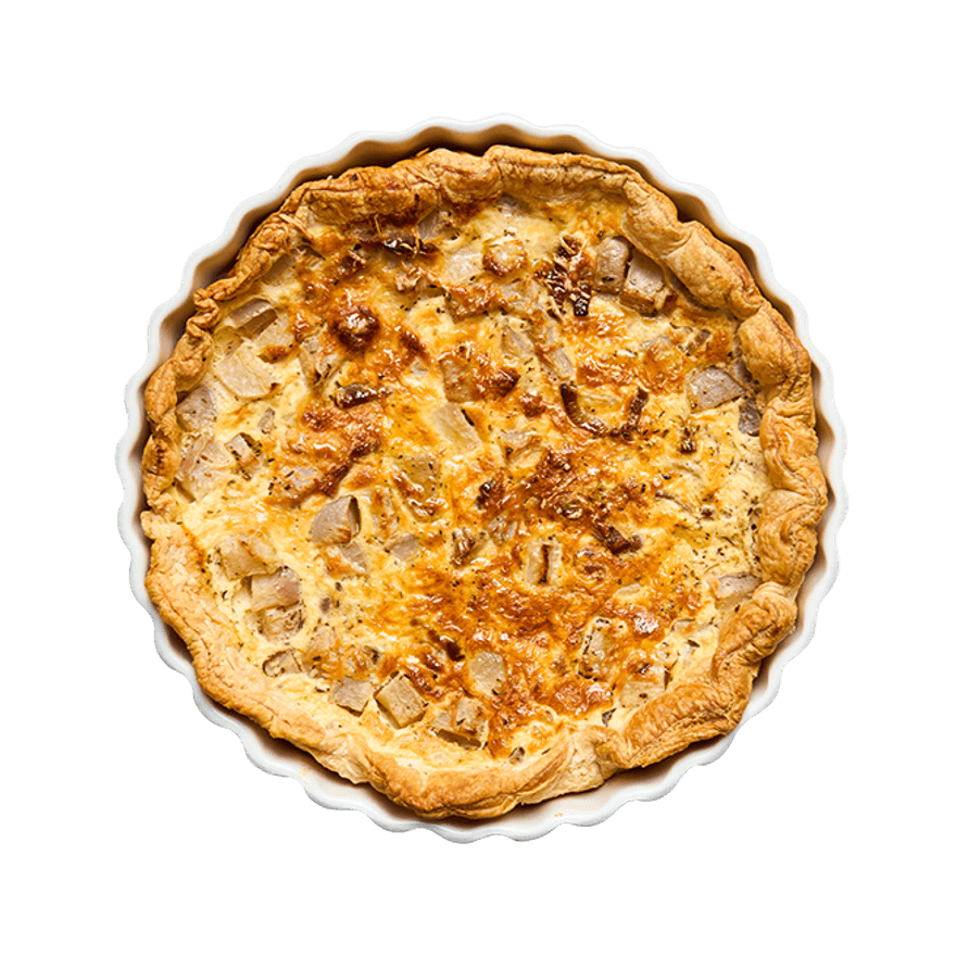 Quiche aux navets & lardons