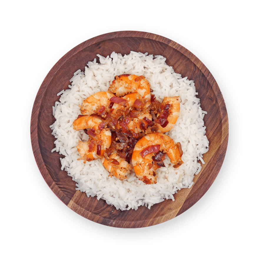 Honey-sesame shrimp