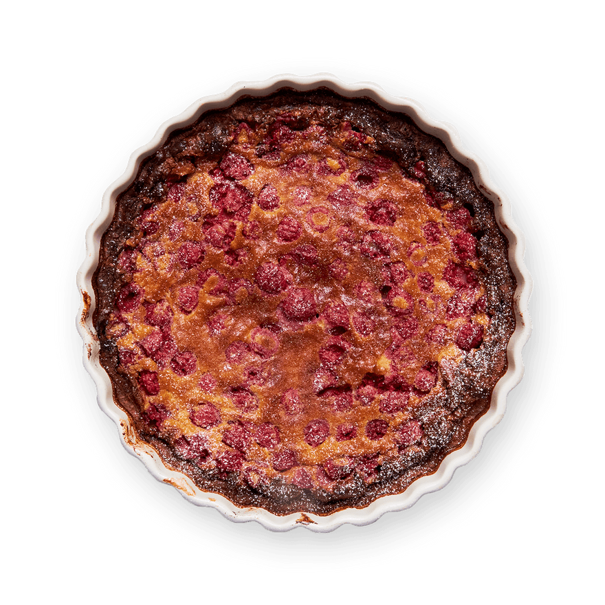 Clafoutis aux framboises