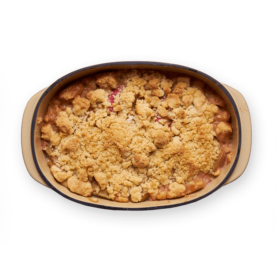 Crumble pomme & rhubarbe