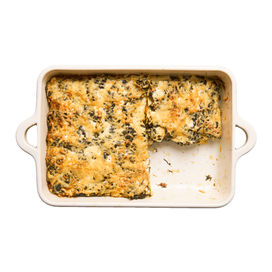 Lasagnes poulet, épinards & ricotta
