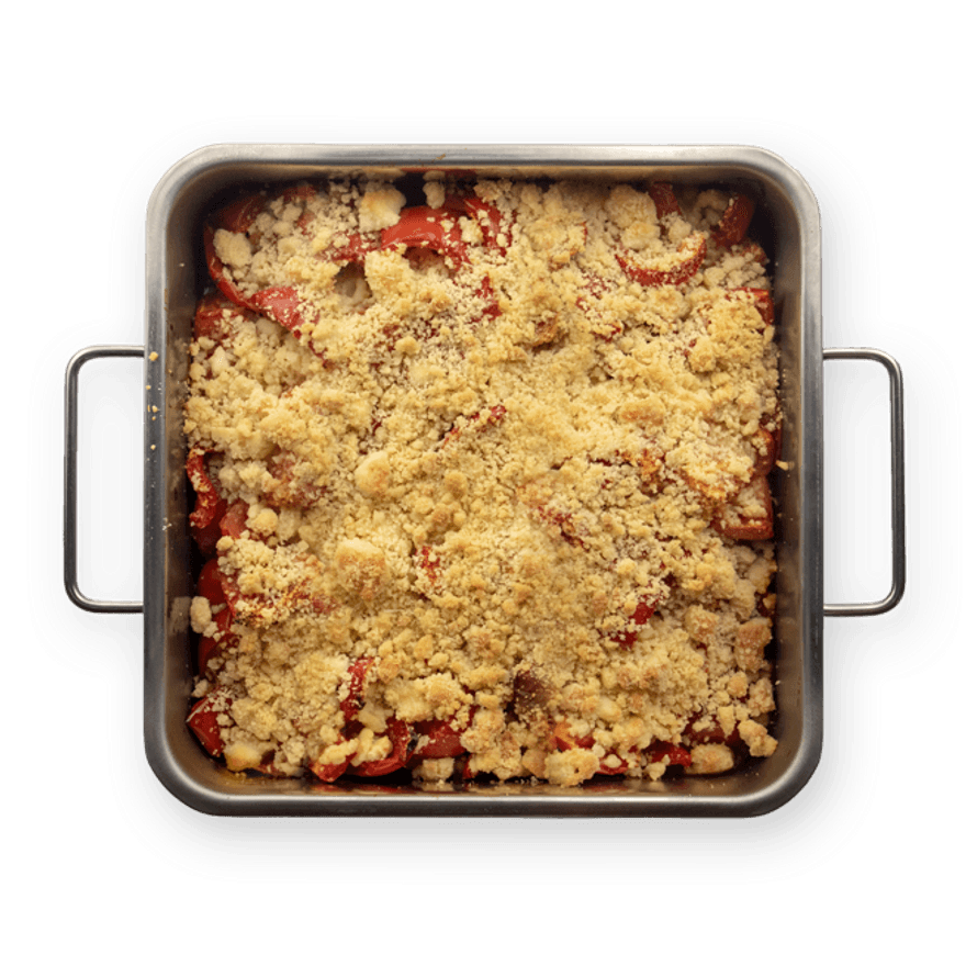 Crumble poivrons & feta