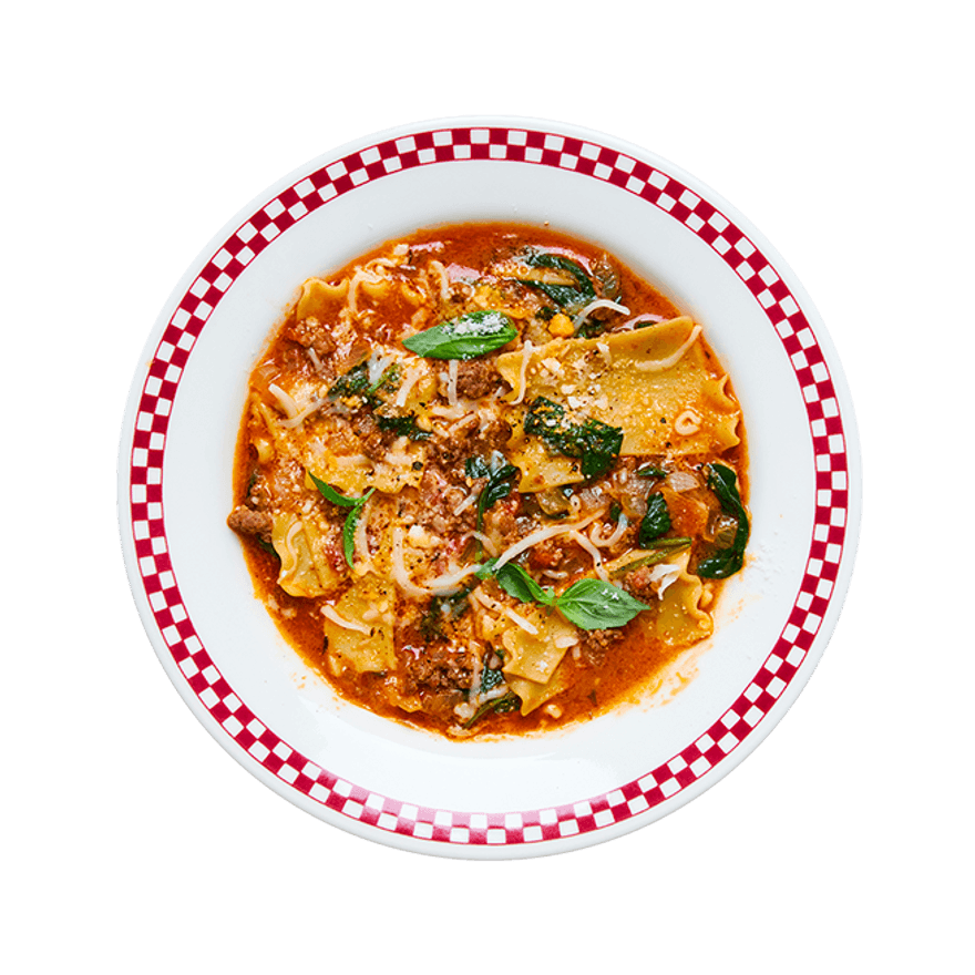 Soupe de lasagnes au fromage