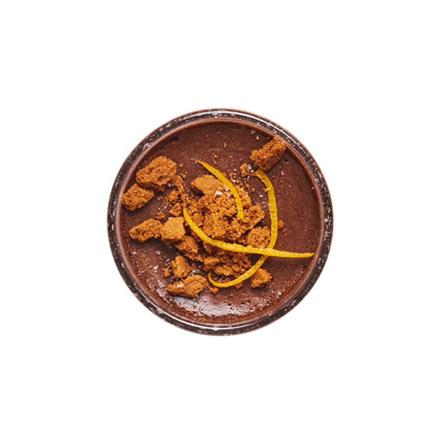 Mousse au chocolat à l'orange & spéculoos