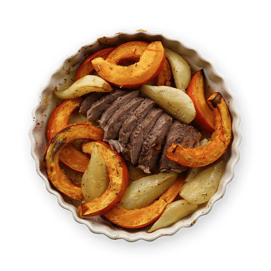 Duck Breast with Squash & Pears