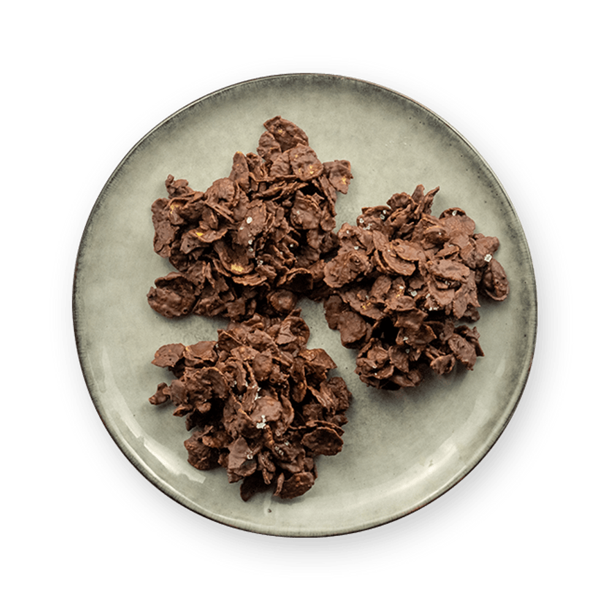 Jow - Recipe: Crunchy Chocolate Flowers