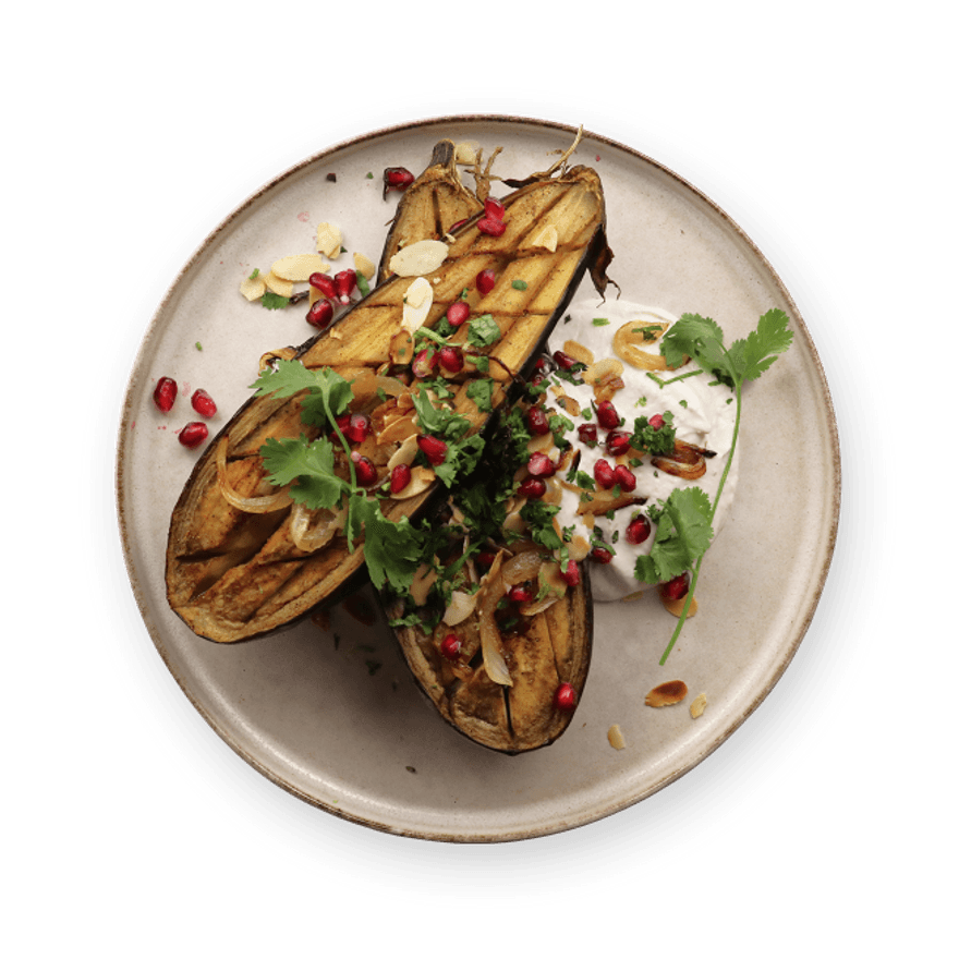 Aubergine au ras el-hanout