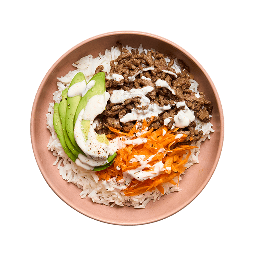 Bowl protéiné riz & bœuf haché