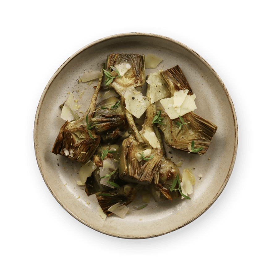 Sauteed Lemon Parmesan Artichokes