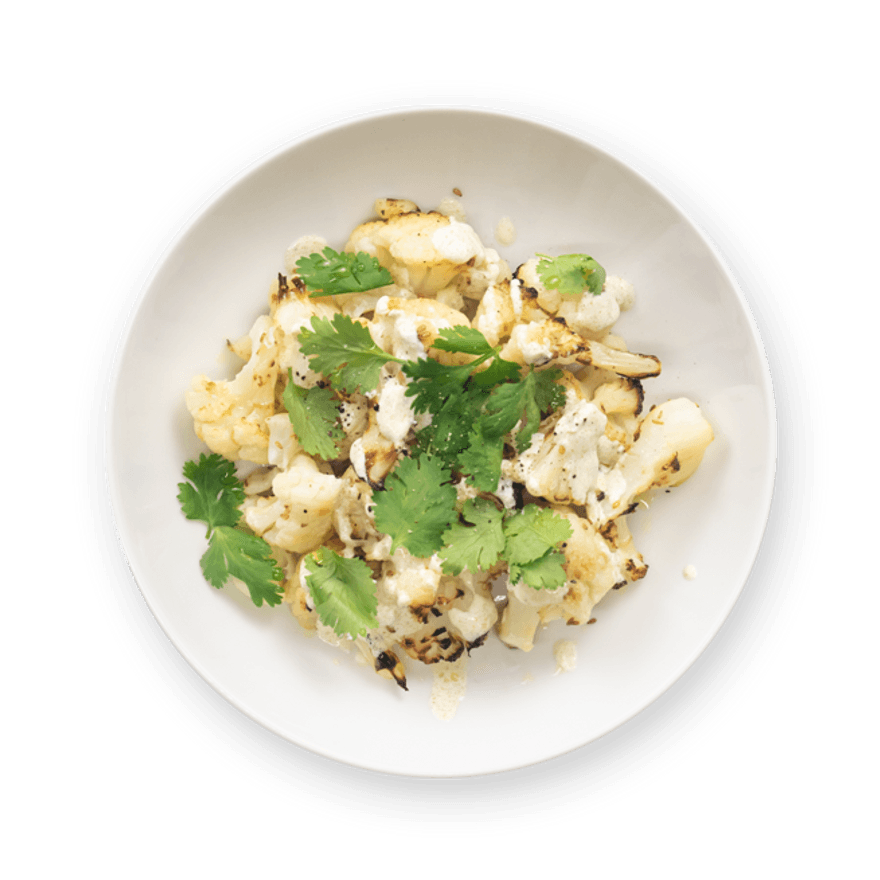 Roasted Cauliflower with Yogurt Sauce