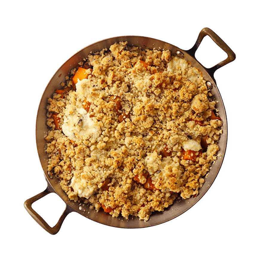 Crumble courge & noisette