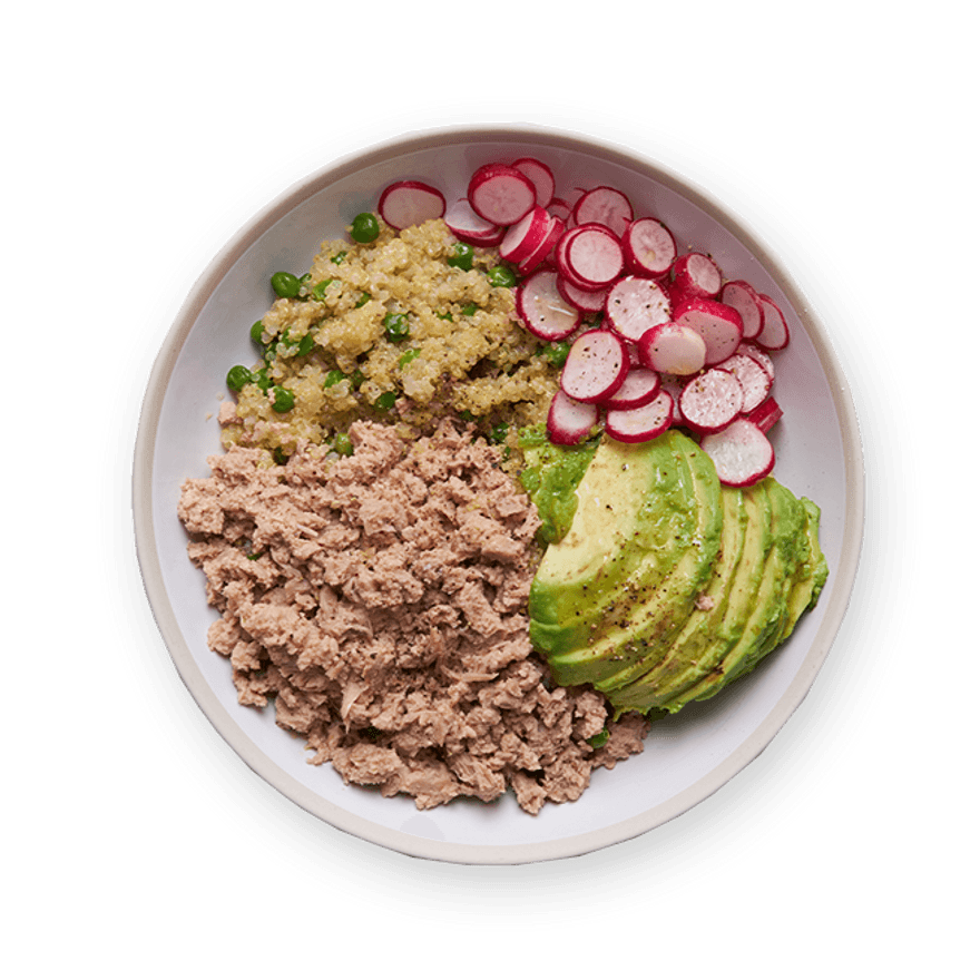 Salade quinoa, thon & avocat