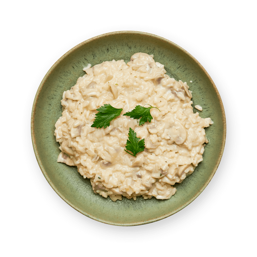 Risotto champignons ail & fines herbes