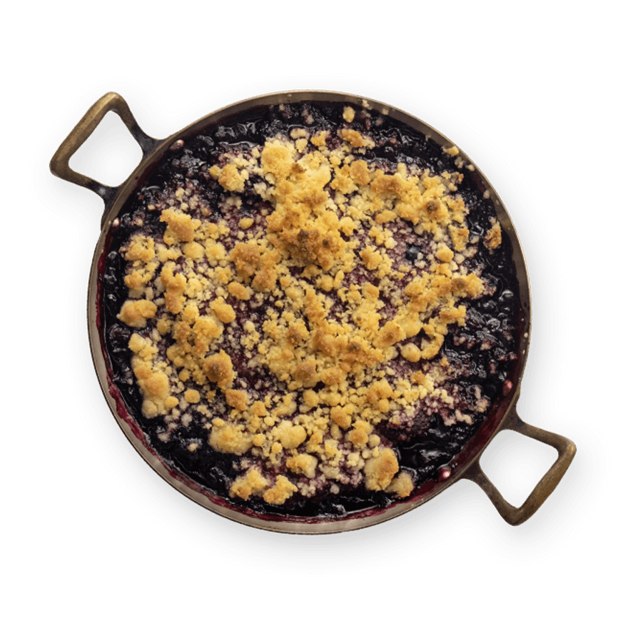 Crumble aux fruits rouges