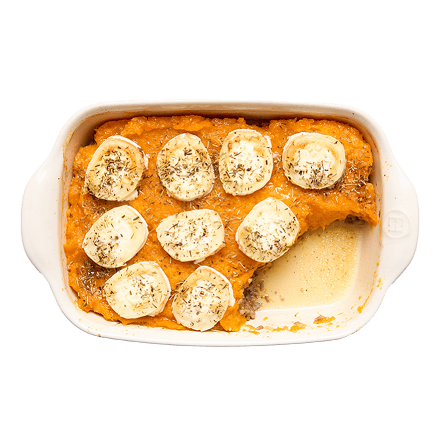 Hachis parmentier au butternut & chèvre