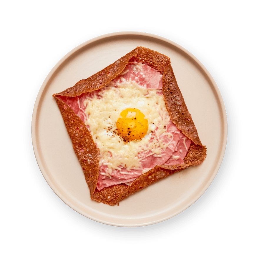 Ham & egg galette