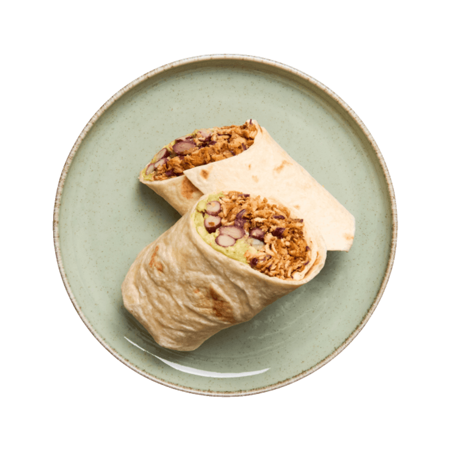 Burrito façon pulled pork végé