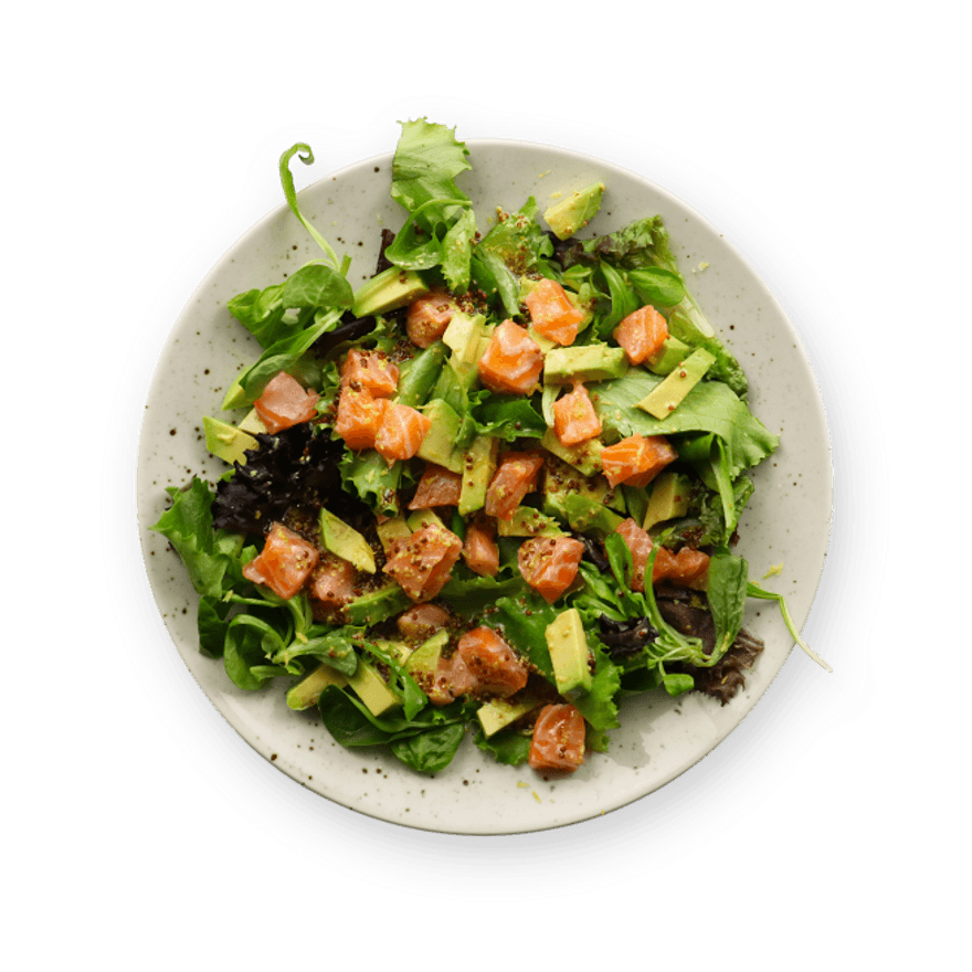 Salade avocat & saumon