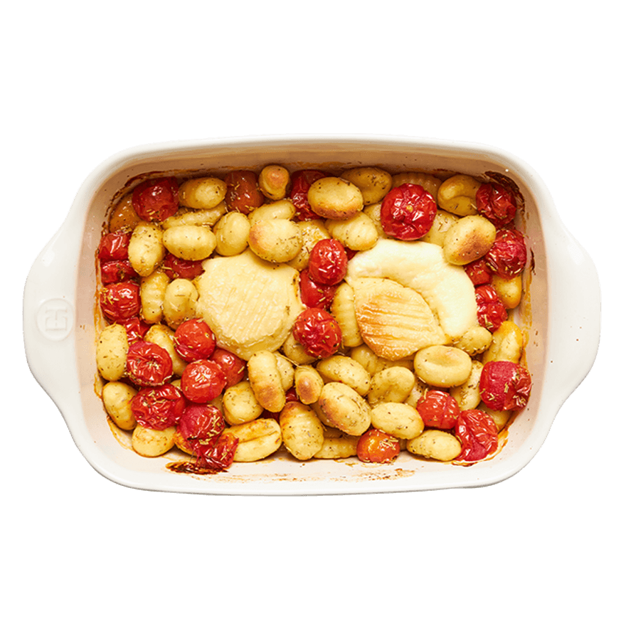 Baked Gnocchi with Goat Cheese & Tomatoes