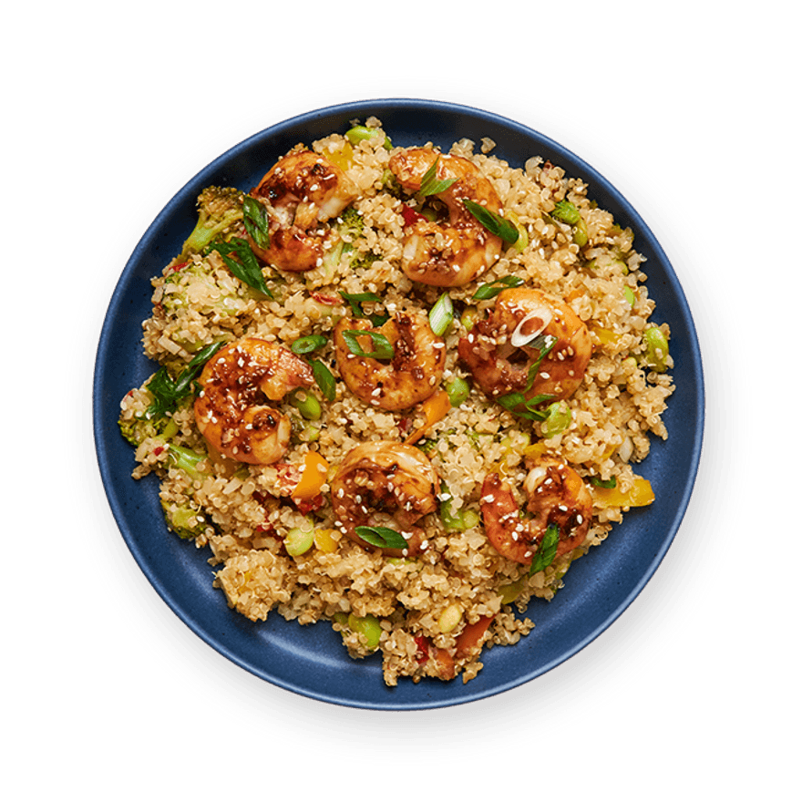 Quinoa Stir Fry with Shrimp