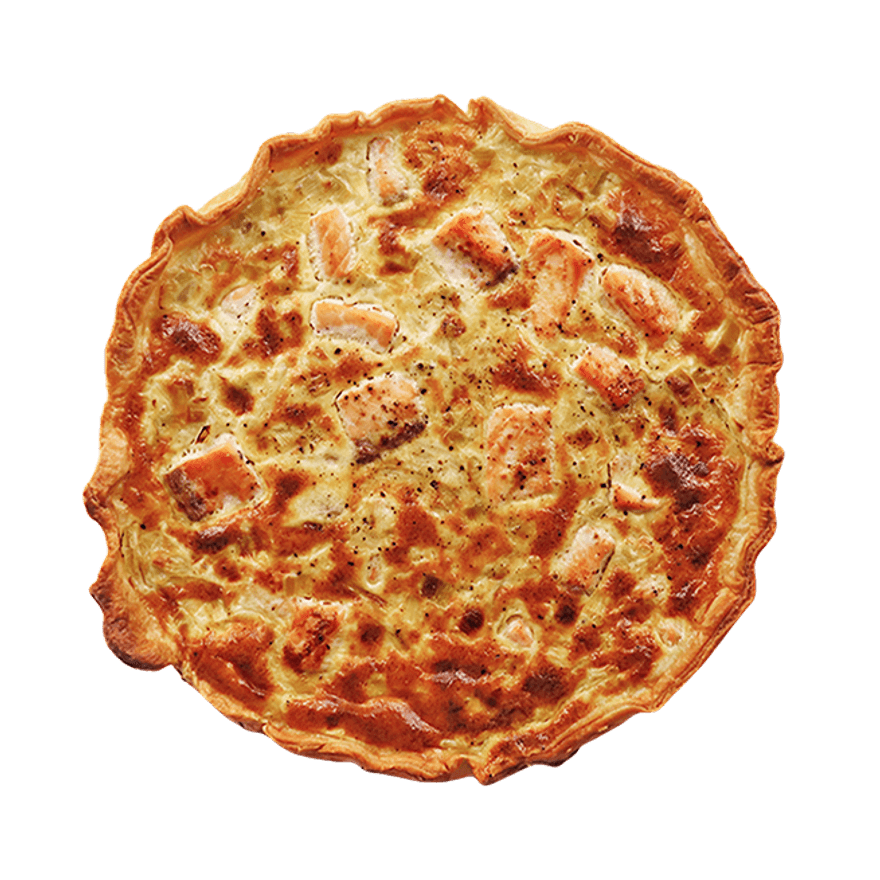 Quiche saumon poireau