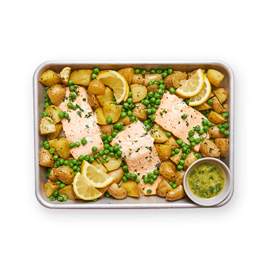 One pan truite & pommes de terre au beurre d’ail