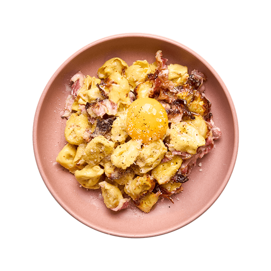 Cappelletti façon carbonara au air-fryer