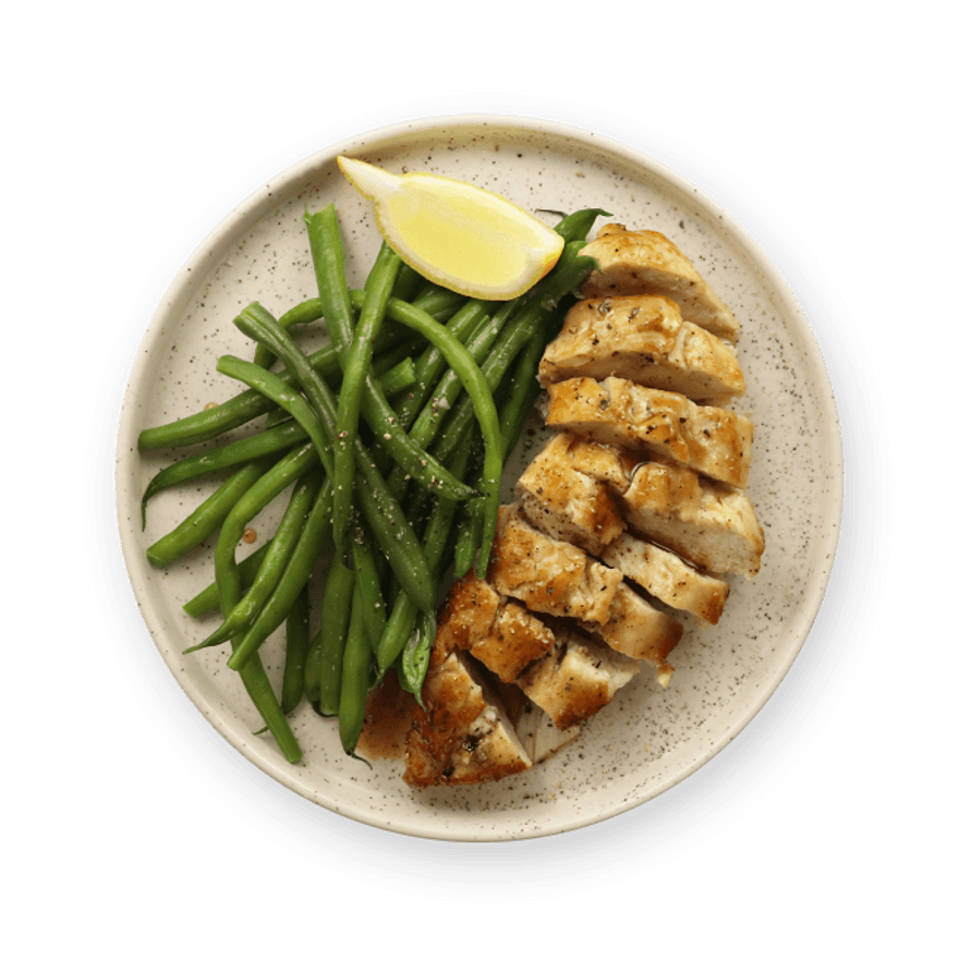 Lemon Honey Chicken with Green Beans