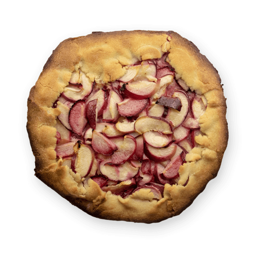 Rustic nectarine tart