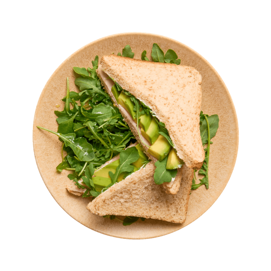 Sandwich au jambon de dinde & avocat