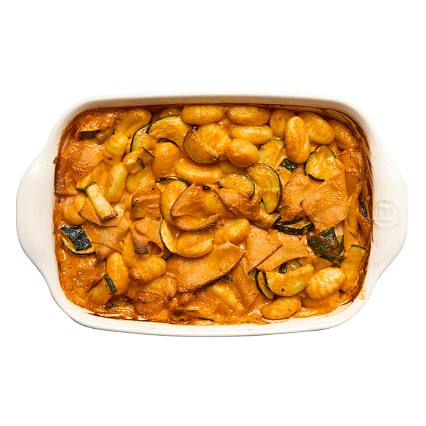 Gratin de gnocchi végétarien