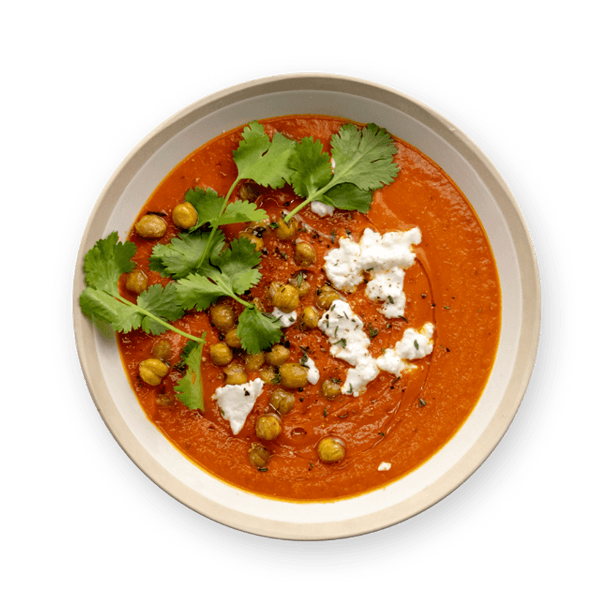 Soupe de tomates aux épices