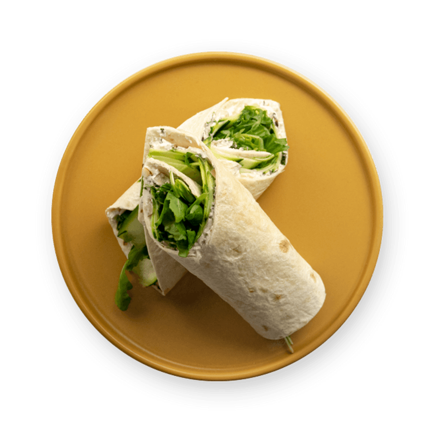 Wrap courgette chèvre