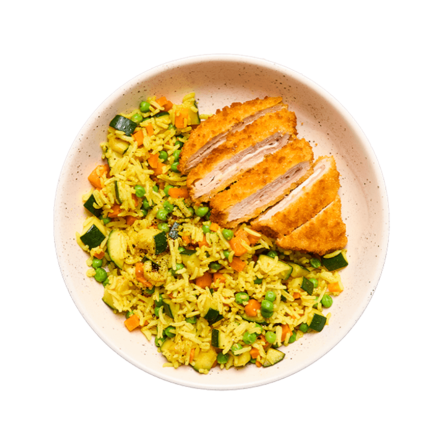 Cordon bleu & riz sauté