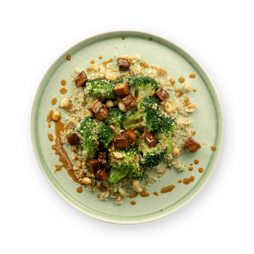 Tofu croustillant au brocoli