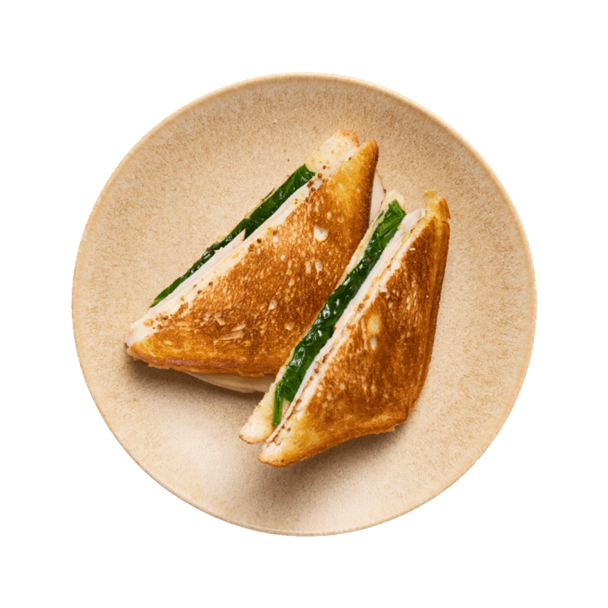 Grilled cheese au jambon de dinde & moutarde