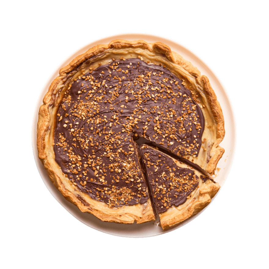 Flan marbré vanille & chocolat