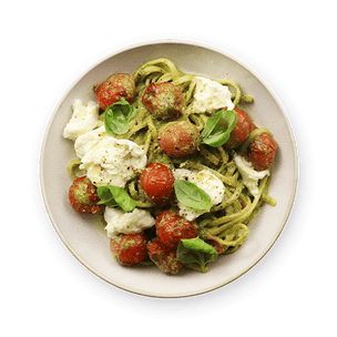 Pesto Pasta & Cherry Tomatoes