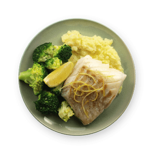 Pan-fried Cod and Mashed Potatoes