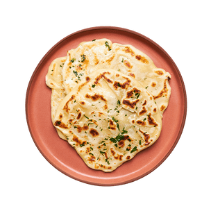 Cheese naan au beurre persillé