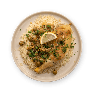 Lemon & Olive Chicken with Couscous