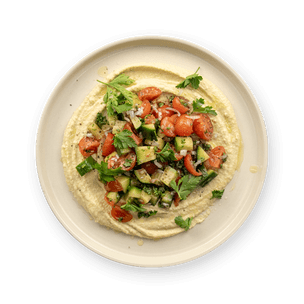 Assiette libanaise au houmous