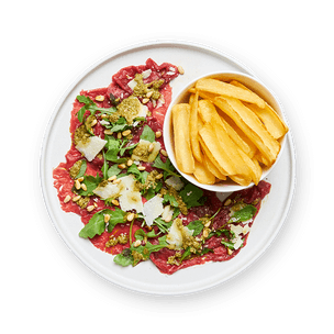 Carpaccio à l'italienne & frites