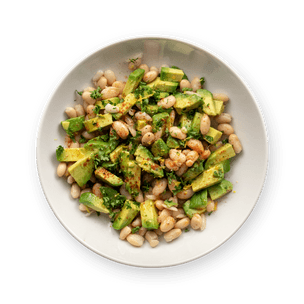 Salade avocat & haricots blancs