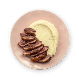 Duck breast and mashed potato