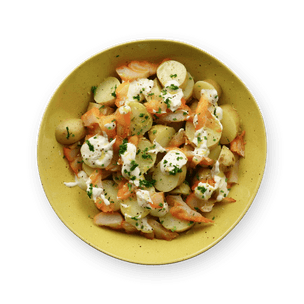 Salade de pommes de terre au haddock
