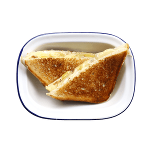 Grilled cheese au morbier & confit d'oignons