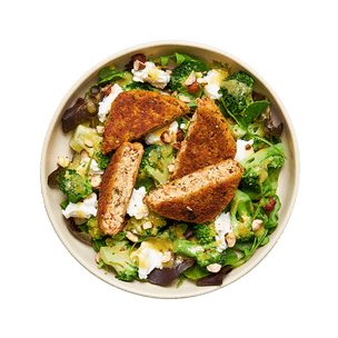 Salade de brocolis & pavé veggie
