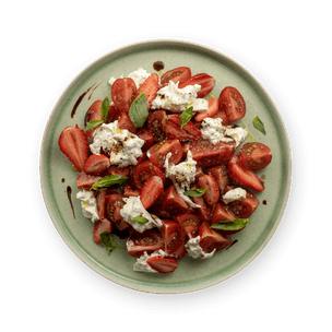 Salade fraise tomate basilic
